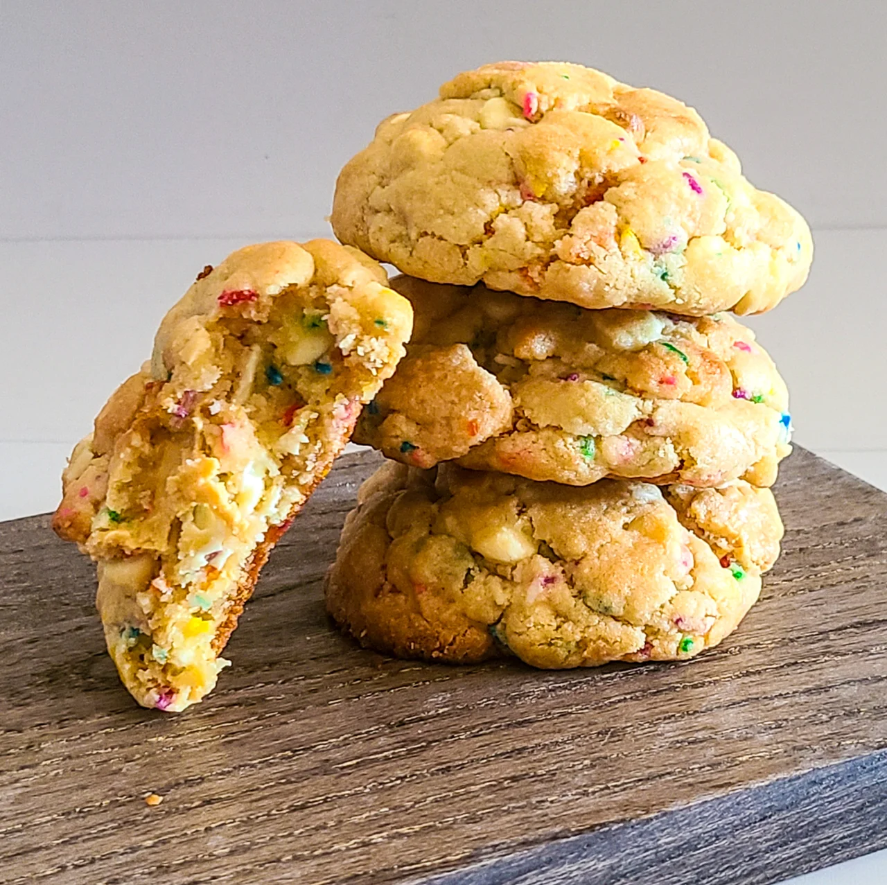 White Chocolate Birthday Cake Cookie